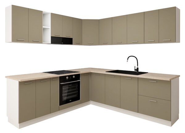 Corp haaus Lecce, Taupe/Alb, 60 x 60 x 65 cm