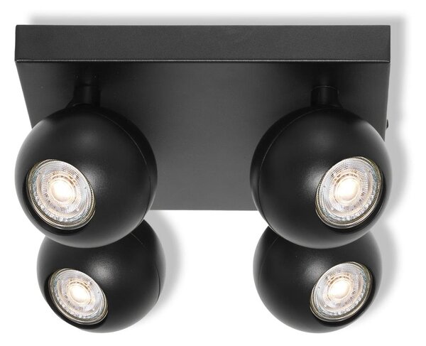 Osram - Spot SPHERAL 4xGU10/6W/230V negru