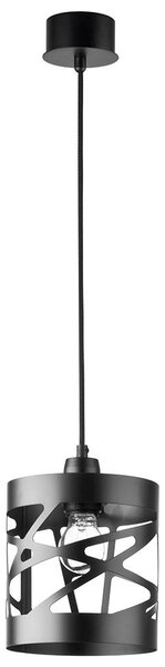 Lustră pe cablu MODUL FREZ 1xE27/60W/230V d. 17,5 cm neagră