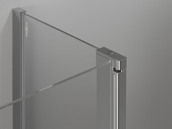 Mexen Mist L paravan cadă cu 2 panouri 110 x 150 cm, transparent, crom - 8A9L-110-011-01-00