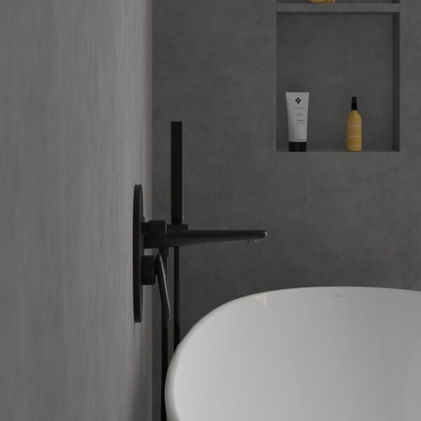 Villeroy & Boch Antao baterie cadă-duș ascuns negru TVT111001000K5