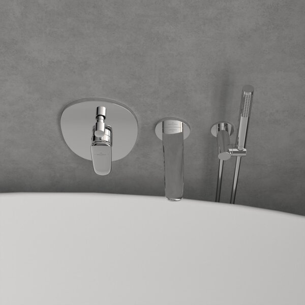 Villeroy & Boch Antao baterie cadă-duș ascuns crom TVT11100100061