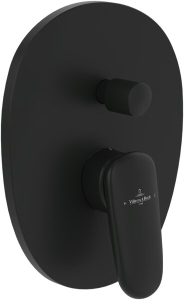 Villeroy & Boch Antao baterie cadă-duș ascuns negru TVT111001000K5