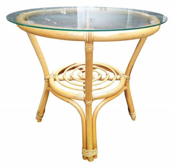 Set mobilier gradina, Bahama ratan natural, 4 piese, 4 locuri, culoare honey