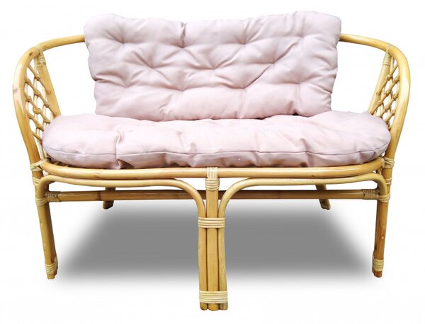 Set mobilier gradina, Bahama ratan natural, 4 piese, 4 locuri, culoare honey
