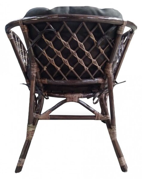 Set mobilier gradina, Bahama ratan natural, 4 piese, 4 locuri, culoare Choco Brown