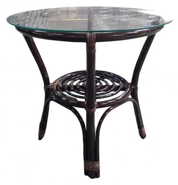 Set mobilier gradina, Bahama ratan natural, 4 piese, 4 locuri, culoare Choco Brown