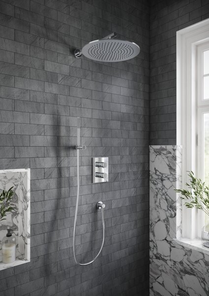 Set baterie cadă-duș Villeroy & Boch Universal Taps & Fittings TVD00065300061, cap de duș Villeroy & Boch Universal Showers TVC00000300061, TVD0006510