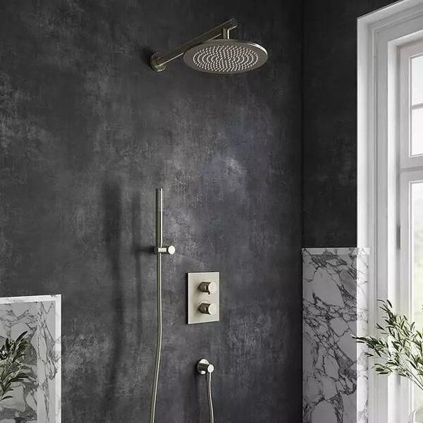Set baterie cadă-duș Villeroy & Boch Universal Taps & Fittings TVD00065300064, cap de duș Villeroy & Boch Universal Showers TVC00000100064, TVS1090060