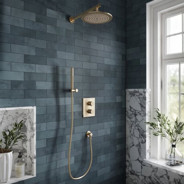 Set baterie cadă-duș Villeroy & Boch Universal Taps & Fittings TVD00065300076, cap de duș Villeroy & Boch Universal Showers TVC00000100076, TVS1090060