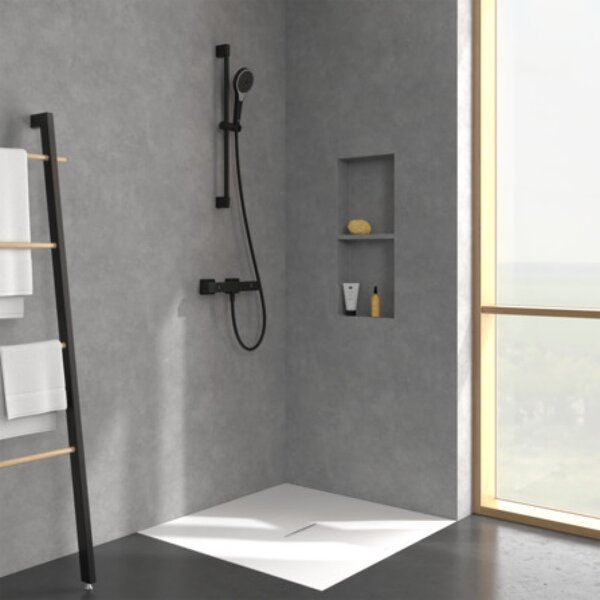 Villeroy & Boch Universal Taps & Fittings baterie de duș perete cu termostat negru TVS000018000K5
