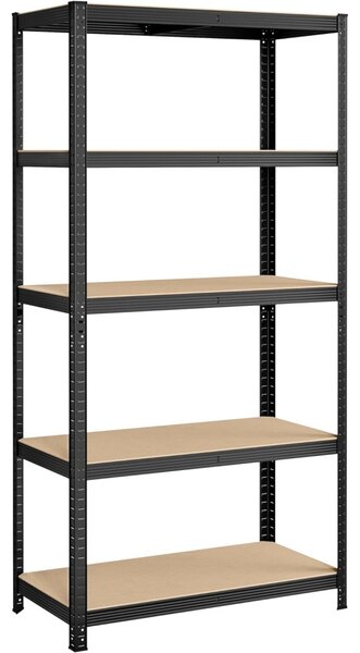 Rafturi cu podea, rafturi cu capacitate de încărcare de 120kg pe raft, negru 200x100x50cm