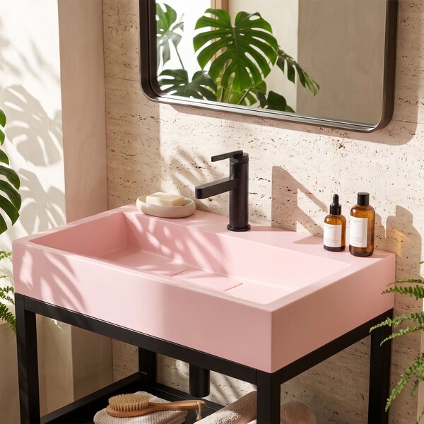 Lavoar pentru blat GOYA PINK 60CM + Cadru
