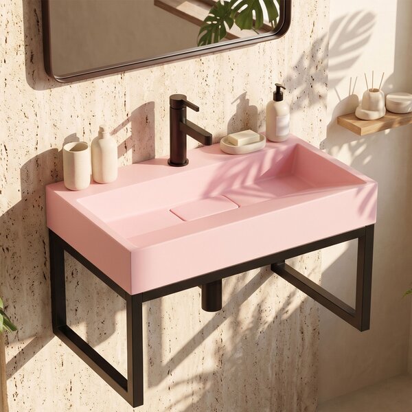 Lavoar pentru blat GOYA PINK 60CM + Cadru