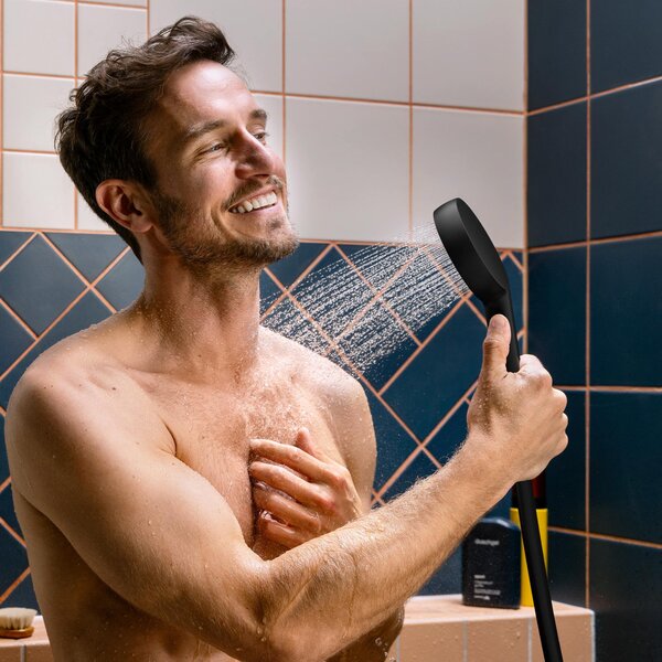 Hansgrohe Activera S set de duș perete cu duș de ploaie negru 28074670