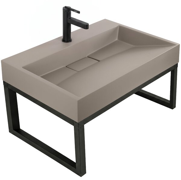 Lavoar din compozit Rea GOYA TAUPE 70CM + Cadru