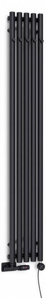 Oltens Stang calorifer de baie decorativ 180x26 cm negru mat 55017300
