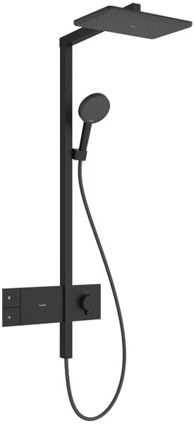 Hansgrohe Raindance Alive Q set de duș perete cu termostat cu duș de ploaie negru 24580670