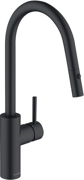 Kludi E-Go Voice baterie bucătărie pe picior negru 423006677
