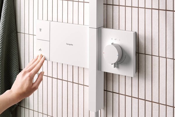 Hansgrohe Raindance Alive S set de duș perete cu termostat cu duș de ploaie alb 24583700