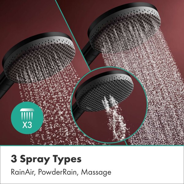 Hansgrohe Raindance Alive Select S set de duș perete negru 24611670