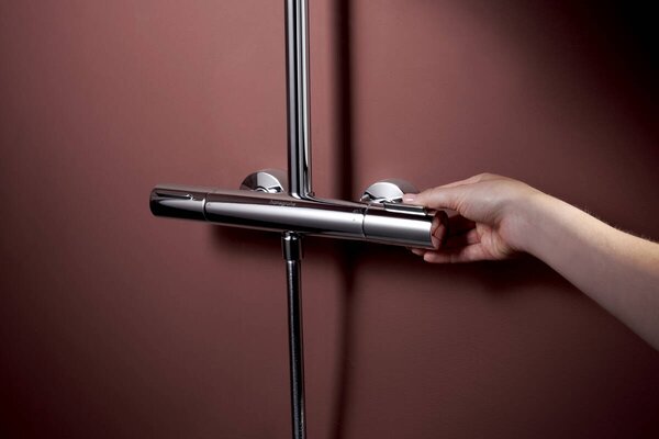 Hansgrohe Raindance Alive S Puro set de duș perete cu termostat cu duș de ploaie crom 24593000