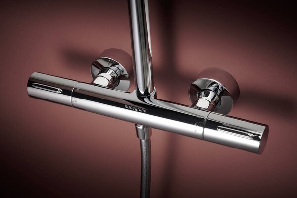 Hansgrohe Raindance Alive S Puro set de duș perete cu termostat cu duș de ploaie crom 24593000