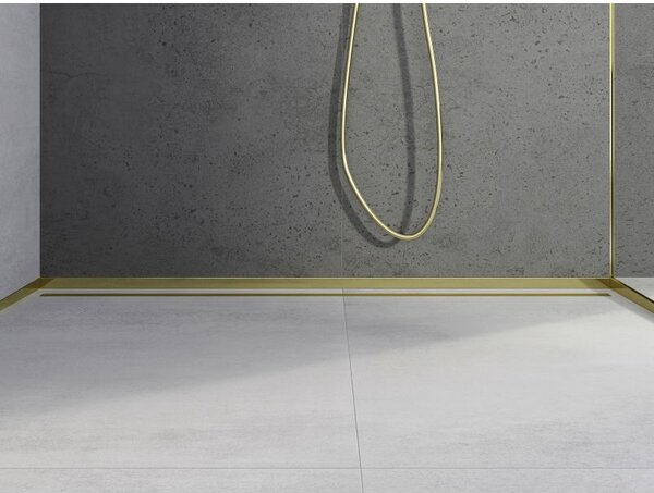 Mexen Line-B profil de duș frontal 130 cm, auriu - 185003130U
