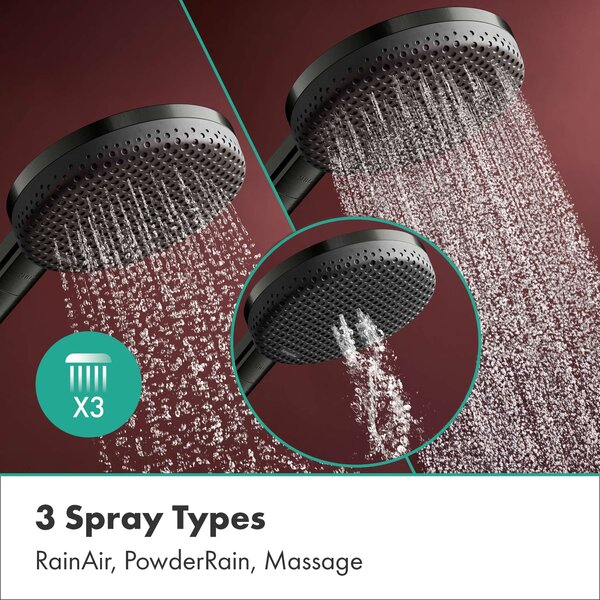 Hansgrohe Raindance Alive Select S set de duș perete negru 24603670