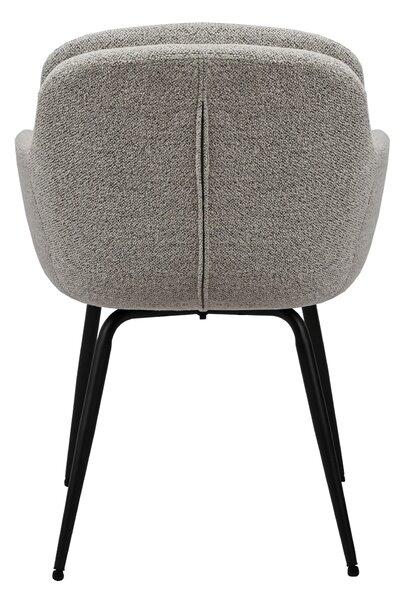 MAZZONI EXPORT GEORGIA Bej Latte (material Monza 60) - SCAUN MODERN TAPIȚAT BOUCLÉ PENTRU SALON/SUFRAGERIE/BIROU LOFT