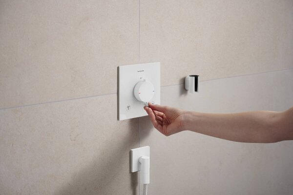 Hansgrohe Ecostat Comfort E baterie cadă-duș ascuns cu termostat alb 33711700