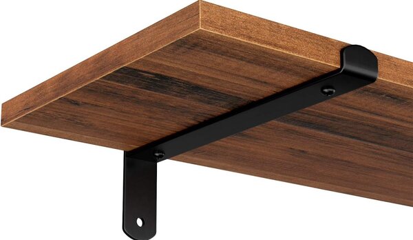 Set rafturi de perete, de 2 piese, maro rustic 60x20x15cm