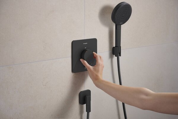 Hansgrohe Ecostat Comfort Q baterie de duș ascuns cu termostat negru 33712670