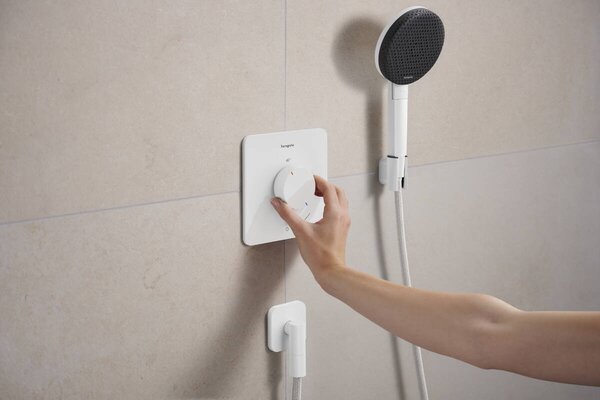 Hansgrohe Ecostat Comfort Q baterie de duș ascuns cu termostat alb 33712700