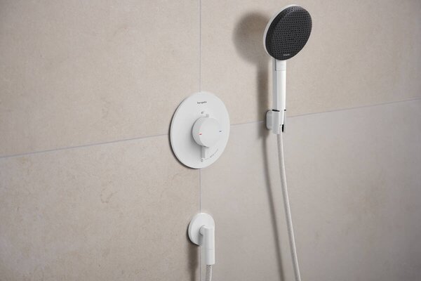 Hansgrohe Ecostat Comfort S baterie de duș ascuns cu termostat alb 33714700