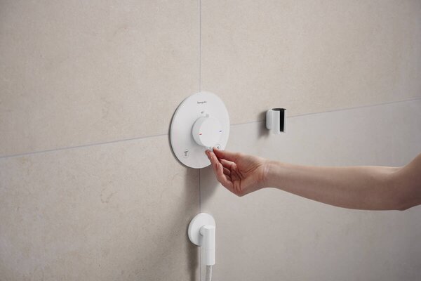 Hansgrohe Ecostat Comfort S baterie cadă-duș ascuns cu termostat alb 33715700