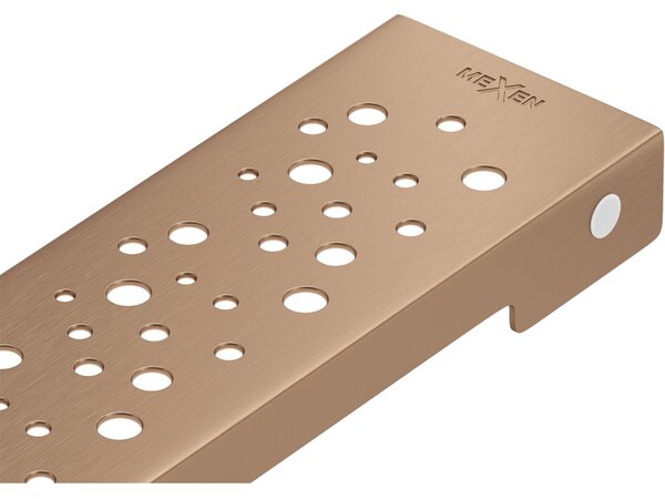 Mexen Flat M12 masca de mascare pentru scurgere liniară 50 cm, cupru periat - 1C21050