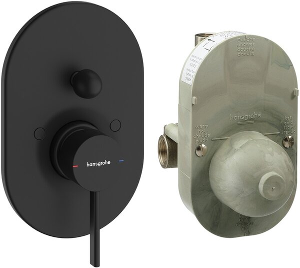 Hansgrohe Zesis S baterie cadă-duș ascuns negru 74418670