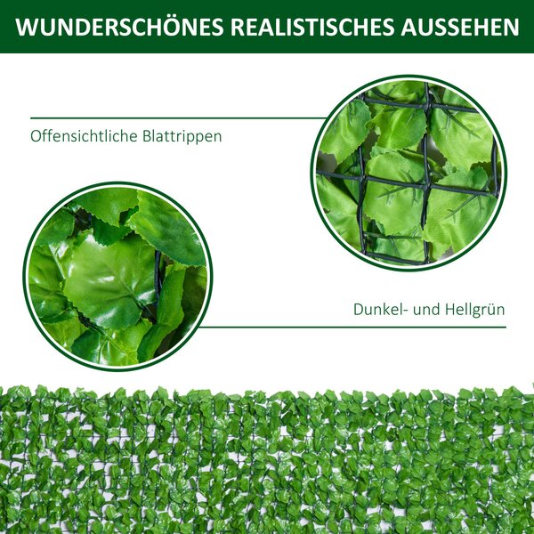 Gard viu artificial pentru intimitate, decorațiune de perete verde deschis 300 x 100 cm