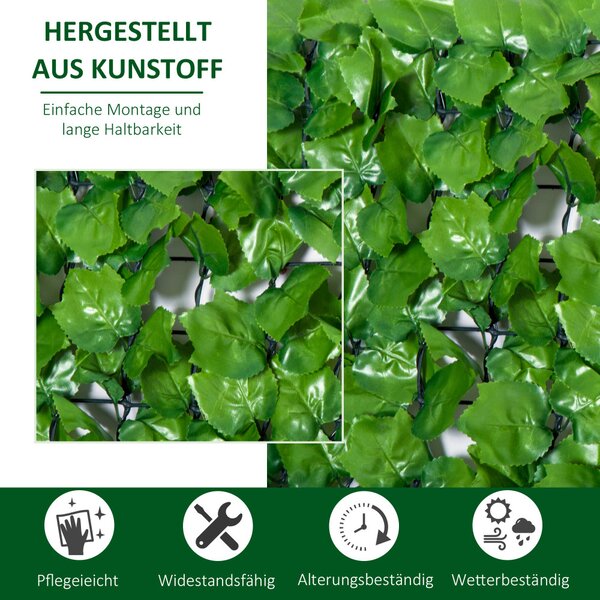 Gard viu artificial pentru intimitate, decorațiune de perete verde deschis 300 x 100 cm