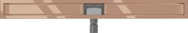 Mexen Flat corpus pentru scurgere liniară 90 cm, aur roz - 1615090