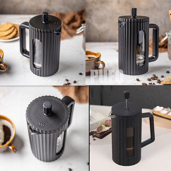 Infuzor Pufo French Press 600ml - Ceai și Cafea, Aromă Intensă, Preparare Ușoară