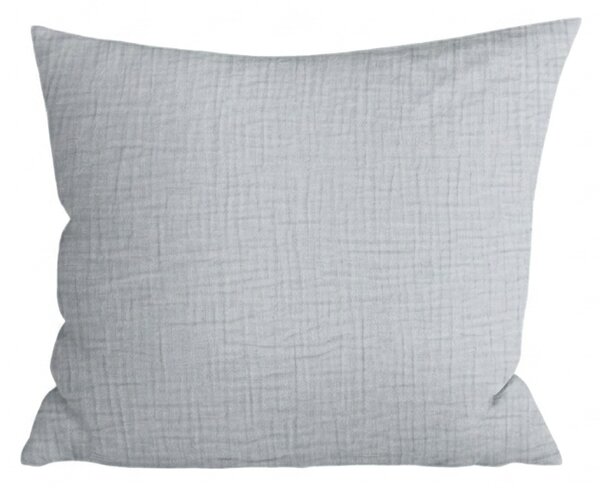 Fata de perna muselinata MUSSARI 45x45 cm, gri deschis