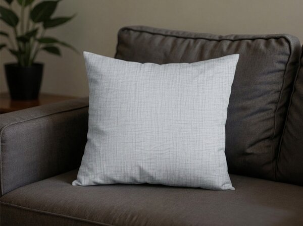 Fata de perna muselinata MUSSARI 45x45 cm, gri deschis