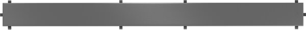 Capac de jgheab Mexen Flat M13 2 în 1, 50 cm, grafit periat, 1E19050