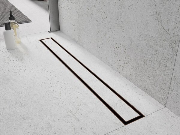 Rigolă de duș Mexen Flat 360° M13 2 în 1, 60 cm, cupru mat, 1C10060-40