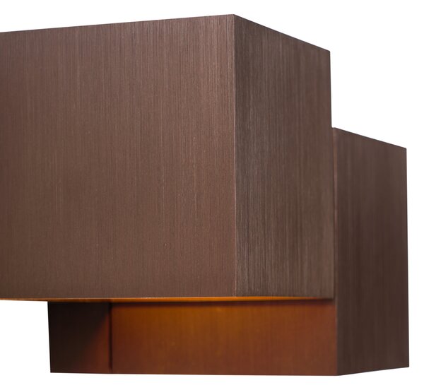 Lampă de perete modernă bronz închis cu 2 lumini - Transfer Double