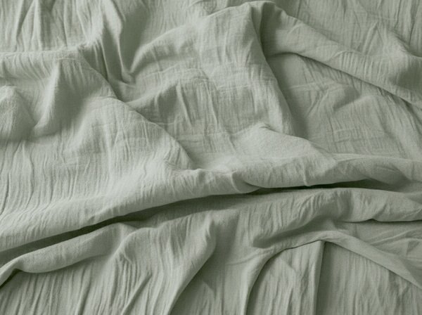 Fata de perna muselin MUSSARI 50x70 cm, verde salvie