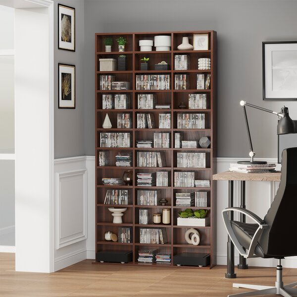 Biblioteca perete pentru camera,birou ,Sarcina 50kg,195x102x23.5cm,maro HOMCOM | Aosom Romania