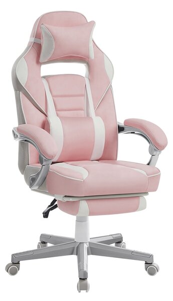 Scaun birou Songmics Roz 65.5x70.9x129.7 cm